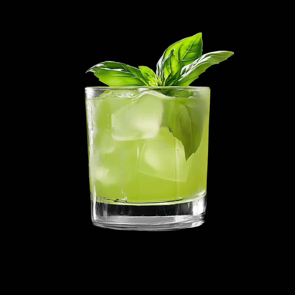 basil smash cocktail