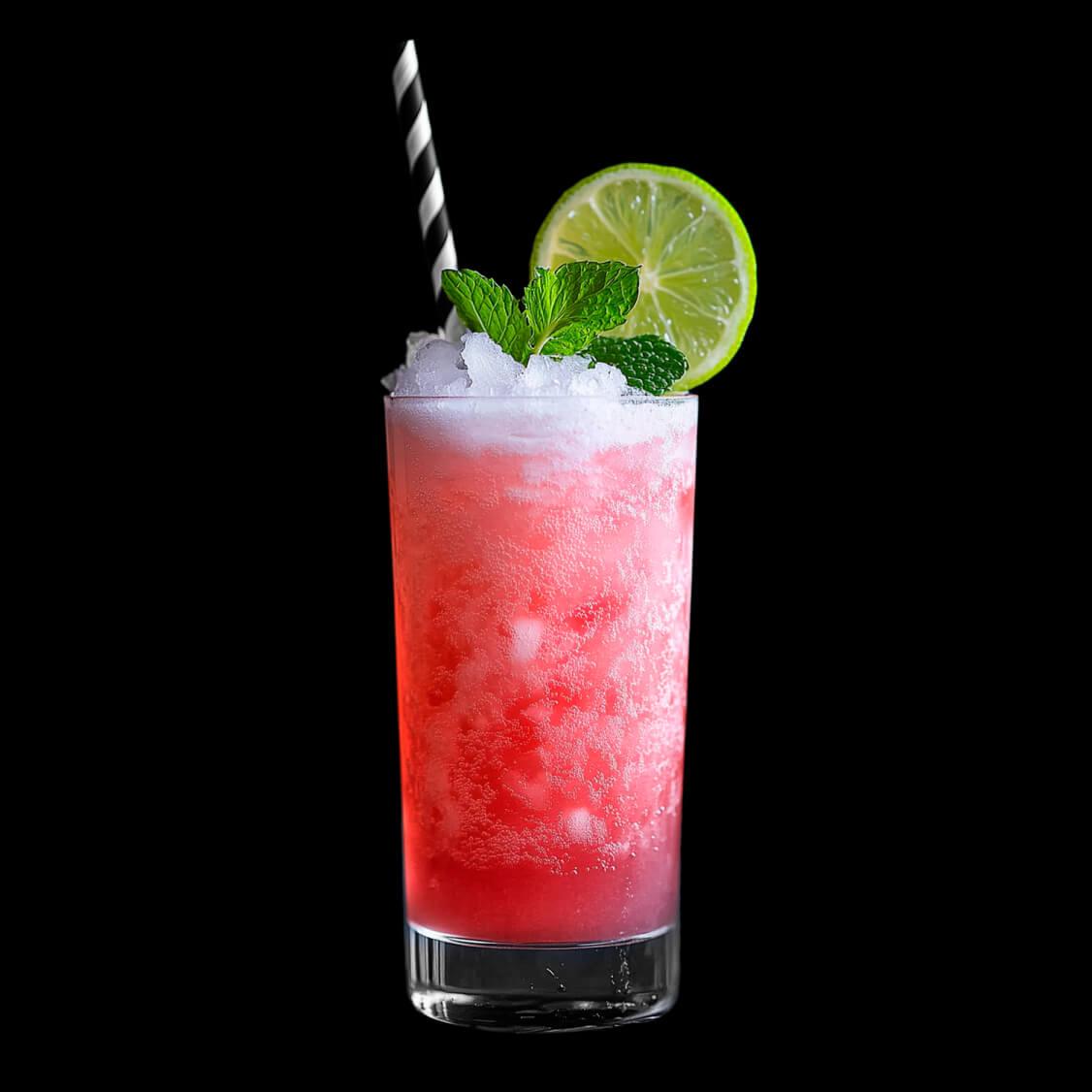 berry gin fizz cocktail